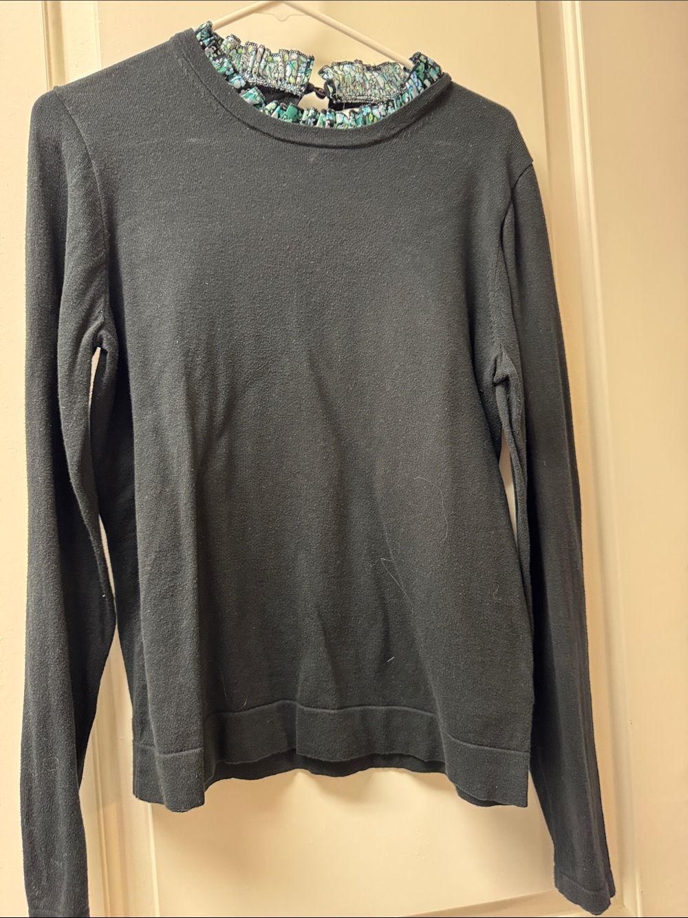 J. Crew Factory Women's Scoop-Neck Crew Sweater in Charcoal